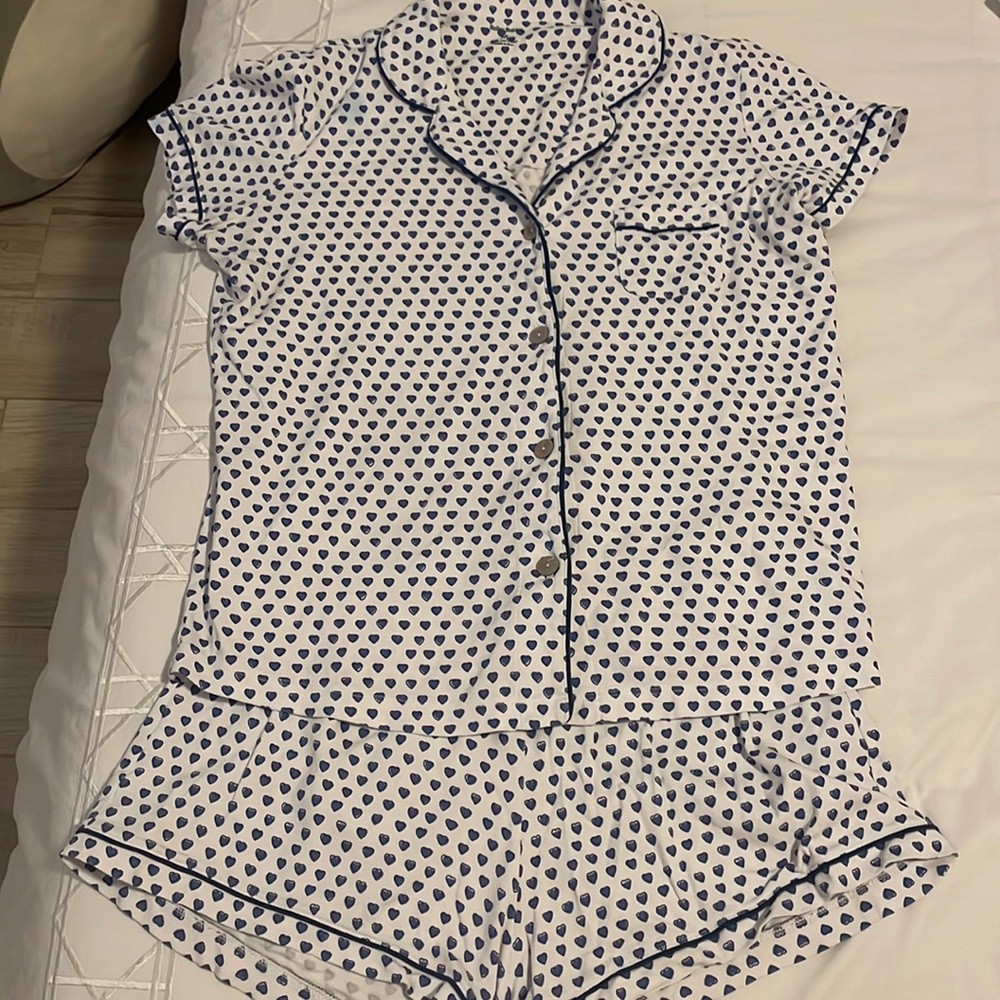 Roller Rabbit Blue Heart Pajamas